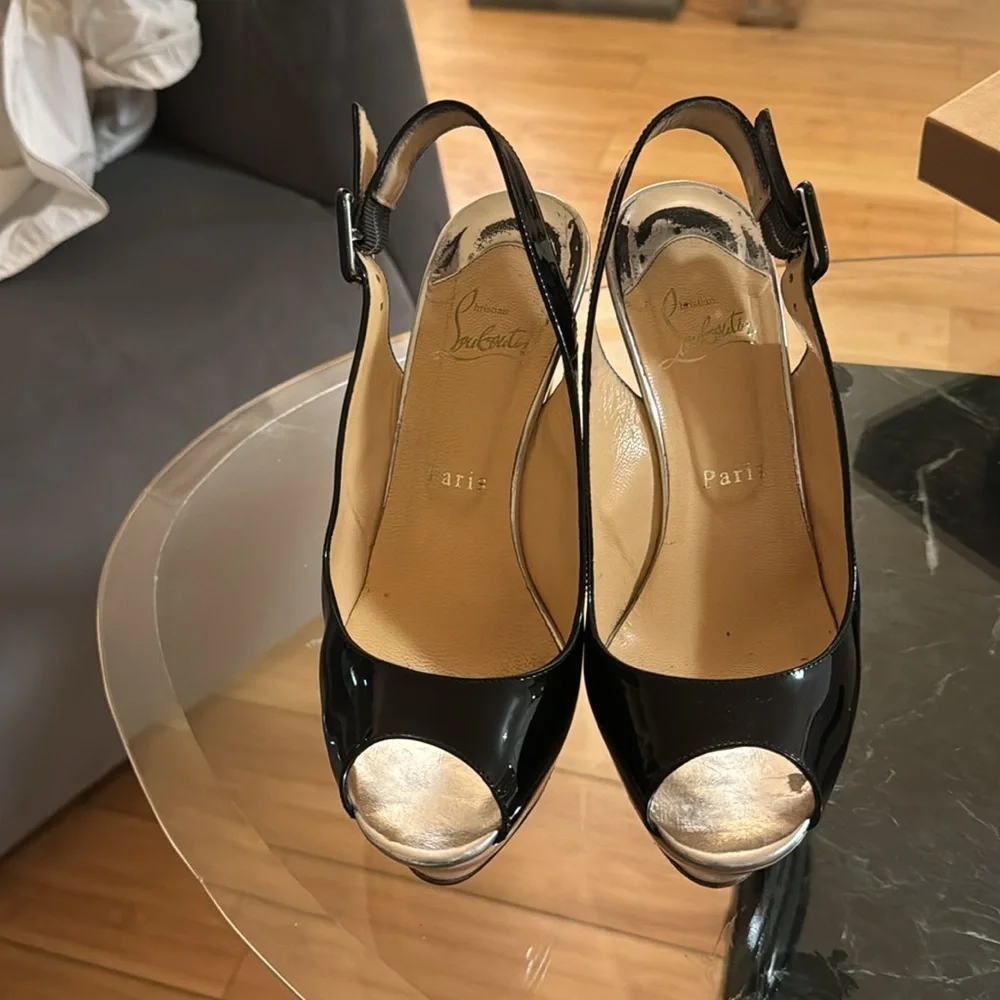 Christian Louboutin Palais Royal 140 Python Platform Heels Pumps - Picture 2 of 6